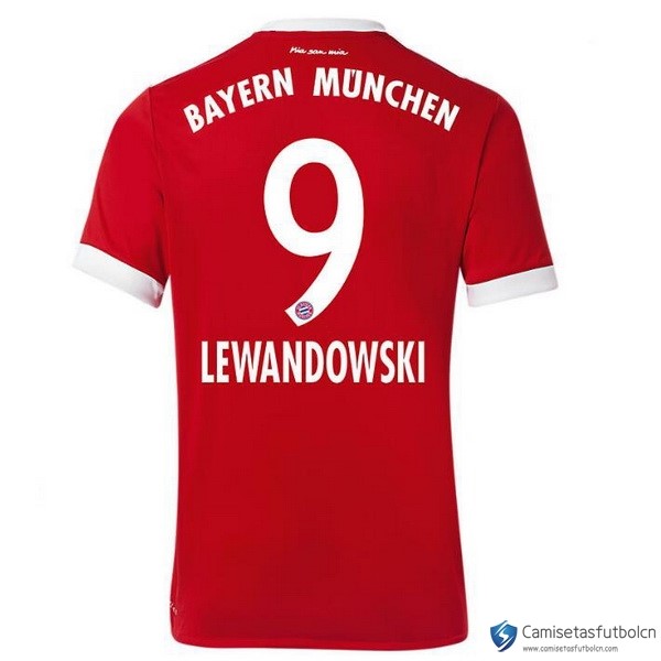 Camiseta Bayern Munich Primera equipo Lewandowski 2017-18